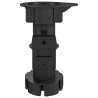 Pieds de meuble Réglable 2 pcs Noir 46 x 46 x 128 mm PP 555567555567