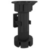 Pieds de meuble Réglable 2 pcs Noir 46 x 46 x 128 mm PP 555567555567