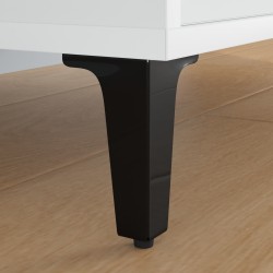 Pieds de meuble 12 pcs Noir 54,1 x 54,1 x 100 mm Fer 555571555571