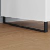 Pieds de meuble 2 pcs Noir 796 x 40,5 x 100 mm Fer 555581555581