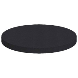 Tapis de pieds de meubles 2 pcs Noir Ø 30 x 2 mm EVA 555585555585
