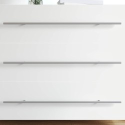 Poignée de cabinet 2 pcs Argenté 700mm Acier inoxydable 555590555590