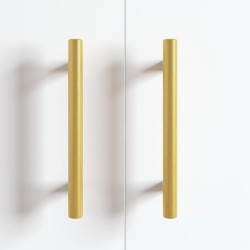 Poignée de cabinet 2 pcs Doré 150 mm Acier inoxydable 555602555602