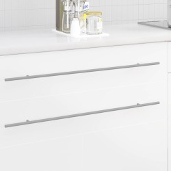 Poignée de cabinet 2 pcs Argenté 800 mm Acier inoxydable 555610555610