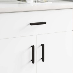 Poignée de cabinet 2 pcs Noir 121 x 16.6 x 28.3 mm Fer 555611555611