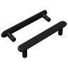 Poignée de cabinet 2 pcs Noir 121 x 16.6 x 28.3 mm Fer 555611555611