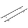 Poignée de cabinet 2 pcs Argenté 300 mm Acier inoxydable 555612555612
