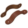 Poignées de Cabinet 2 pcs Marron 140 x 25 x 2,3 mm PU 555614555614