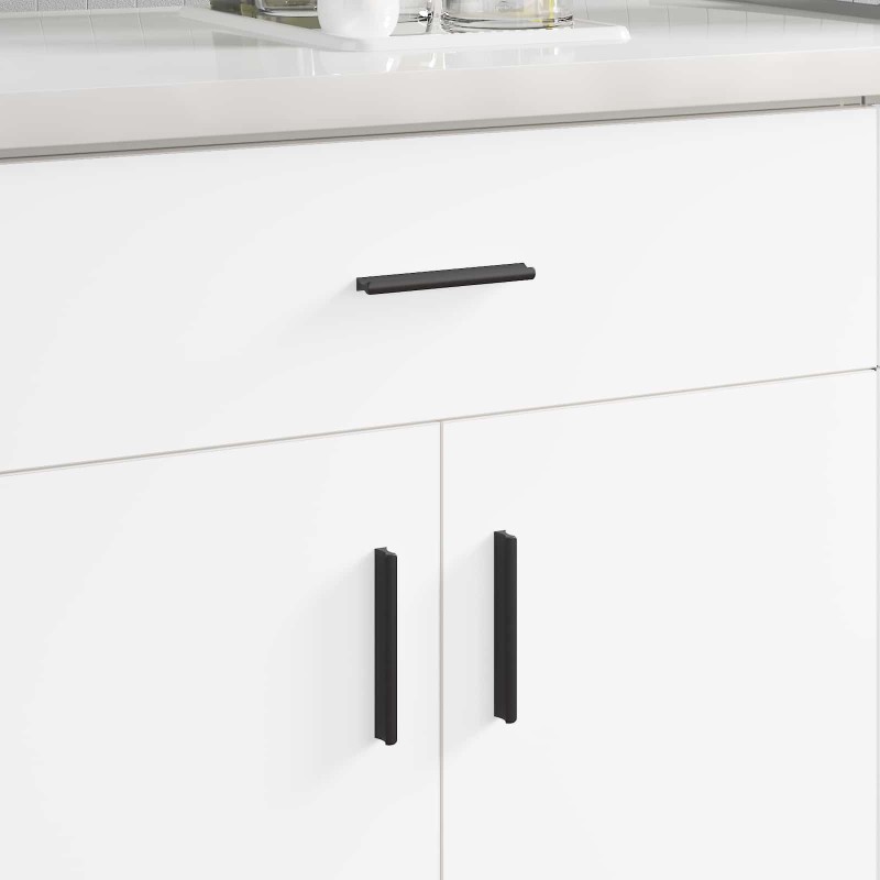 Poignée 973 pcs Noir 106 x 7,4 x 15,5 mm Aluminium 555623555623