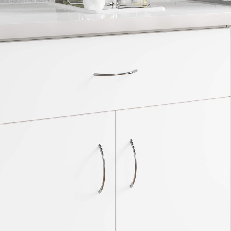 Poignée 2 pcs Argenté 107 x 3.6 x 23 mm Acier inoxydable 555624555624