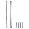 Poignée 2 pcs Argenté 107 x 3.6 x 23 mm Acier inoxydable 555624555624