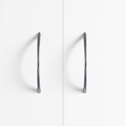 Poignée 2 pcs Argenté 107 x 3.6 x 23 mm Acier inoxydable 555624555624