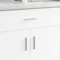 Poignée Uni 12 pcs Argenté 105.7 x 7.4 x 15.5 mm Aluminium 555628555628