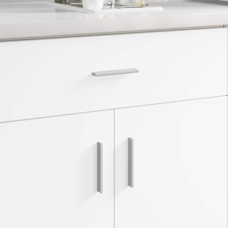 Poignée Uni 2 pcs Argenté 105.7 x 7.4 x 15.5 mm Aluminium 555630555630