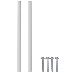 Poignée Uni 2 pcs Argenté 105.7 x 7.4 x 15.5 mm Aluminium 555630555630