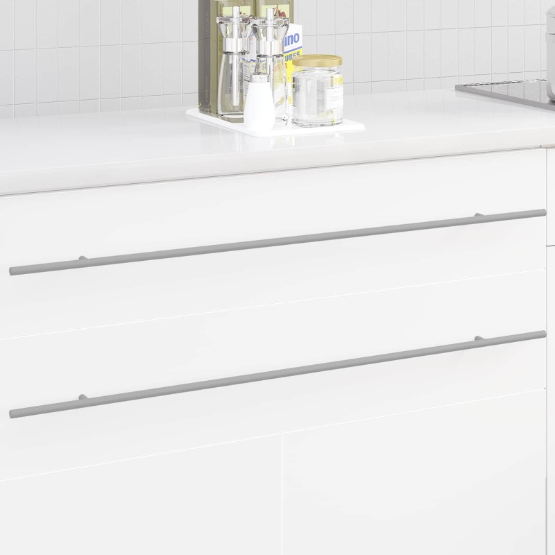 Poignée de cabinet 12 pcs Argenté 900 mm Acier inoxydable 555646555646