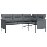 Salon de jardin 2 pcs anthracite acier 555650555650