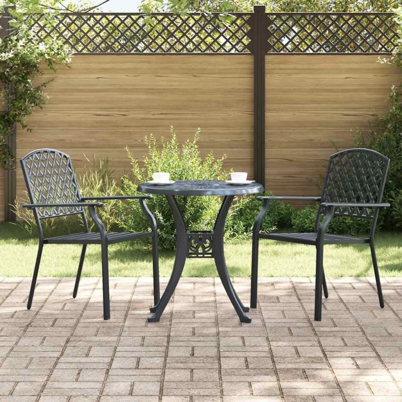 Chaise de jardin 2 pcs Anthracite 56 x 65 x 89 cm Acier 555651555651