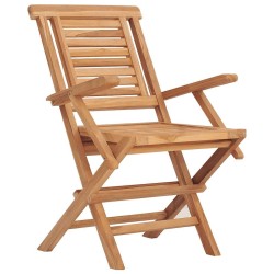 Chaises de jardin pliantes lot de 2 56x63x90cm bois massif teck 555652555652