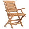 Chaises de jardin pliantes lot de 2 56x63x90cm bois massif teck 555652555652