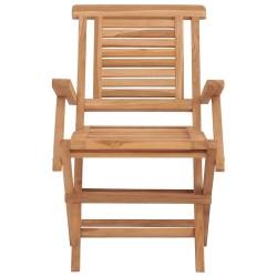 Chaises de jardin pliantes lot de 2 56x63x90cm bois massif teck 555652555652