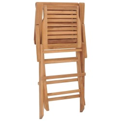 Chaises de jardin pliantes lot de 2 56x63x90cm bois massif teck 555652555652