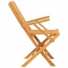 Chaises de jardin pliantes lot de 2 61x67x90cm bois massif teck 555653555653