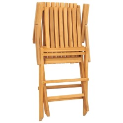 Chaises de jardin pliantes lot de 2 61x67x90cm bois massif teck 555653555653