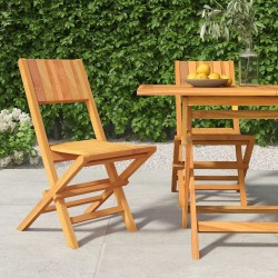 Chaises de jardin pliantes lot de 2 47x61x90cm bois massif teck 555654555654