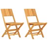 Chaises de jardin pliantes lot de 2 47x61x90cm bois massif teck 555654555654