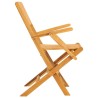 Chaises de jardin pliantes lot de 2 55x61x90cm bois massif teck 555655555655