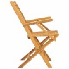 Chaises de jardin pliantes lot de 2 55x62x90cm bois massif teck 555656555656