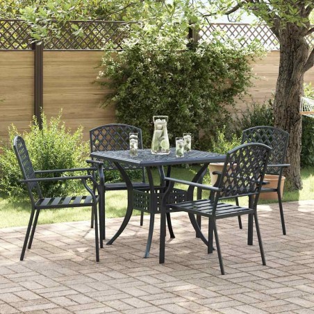 Chaise de jardin 4 pcs Anthracite 56 x 65 x 89 cm Acier 555658555658