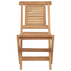 Chaises de jardin pliantes lot de 2 47x63x90cm bois massif teck 555662555662