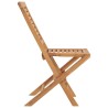 Chaises de jardin pliantes lot de 2 47x63x90cm bois massif teck 555662555662