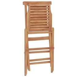 Chaises de jardin pliantes lot de 2 47x63x90cm bois massif teck 555662555662