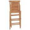 Chaises de jardin pliantes lot de 2 47x63x90cm bois massif teck 555662555662