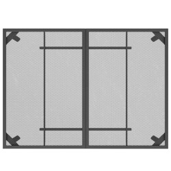 Table de jardin anthracite 110x80x72 cm Treillis d'acier 555663555663