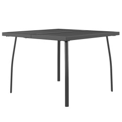 Table de jardin anthracite 100x100x72 cm Treillis d'acier 555665555665