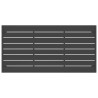 Table basse de jardin anthracite 110x55x35 cm acier 555667555667