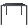 Table de jardin anthracite 200x100x72 cm acier 555676555676