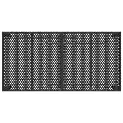 Table de jardin anthracite 200x100x72 cm acier 555676555676