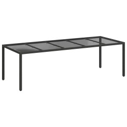 Table de Jardin Noir Pur 250 x 100 x 75 cm polyrotin 555677555677