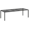 Table de Jardin Noir Pur 250 x 100 x 75 cm polyrotin 555677555677