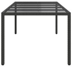 Table de Jardin Noir Pur 250 x 100 x 75 cm polyrotin 555677555677
