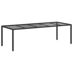 Table de Jardin Noir Pur 250 x 100 x 75 cm polyrotin 555677555677