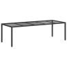 Table de Jardin Noir Pur 250 x 100 x 75 cm polyrotin 555677555677