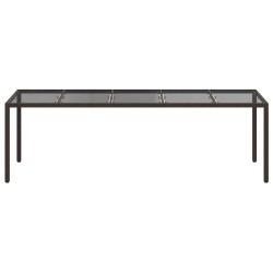 Table de Jardin Marron 250 x 100 x 75 cm polyrotin 555689555689