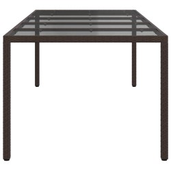 Table de Jardin Marron 250 x 100 x 75 cm polyrotin 555689555689