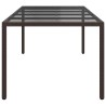 Table de Jardin Marron 250 x 100 x 75 cm polyrotin 555689555689